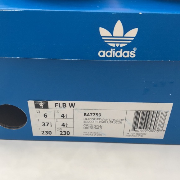 Adidas Originals Flashrunner Womens Trainers Lace Up Shoes Peach - Picture 3 of 8